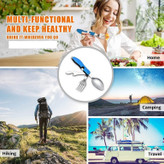 رنگبندی ست قاشق ، چنگال و چاقو سفری و کوهنوردی تاشو (سرهم)