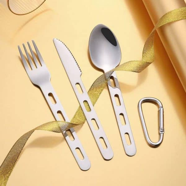 قاشق چنگال کارابین دار