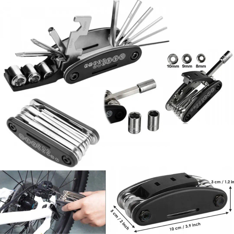 Bicycle multi-function Allen tool