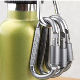 Aluminum screw carabiner for carrying equipment