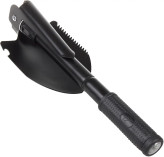 بیل کلنگ تاشو، MoreChioce قابل حمل 41.5 سانتی متر بیل تاشو چند منظوره بیل دستی فولادی کربنی بیل تاشو برای شکار کمپینگ ماهیگیری پیاده روی، مشکی