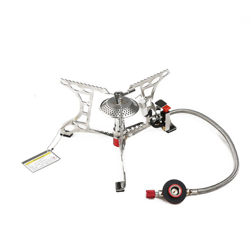 Snow hawk portable camping gas stove with lighter and hose code SN10-A6