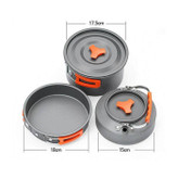 ست ظروف قابلمه دو نفره کوهنوردی 8 تکه اسکیمو