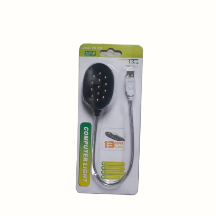 چراغ مطالعه با 13 عدد LED وپورت USB