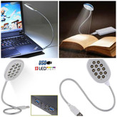 Reading light with 13 LEDs and USB port