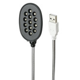 چراغ مطالعه با 13 عدد LED وپورت USB