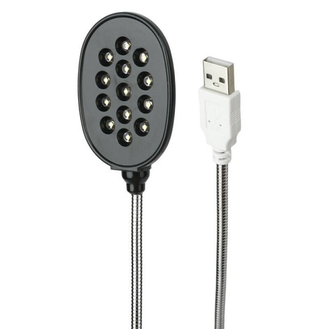 چراغ مطالعه با 13 عدد LED وپورت USB