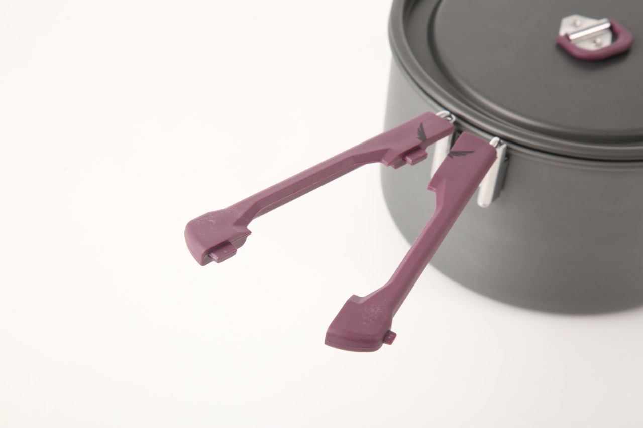 ست ظروف قابلمه ماهی تابه کتری دو نفره اسنوهاک کد SN-T112