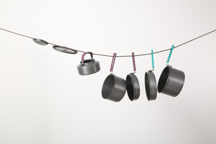 ست ظروف قابلمه ماهی تابه کتری دو نفره اسنوهاک کد SN-T112