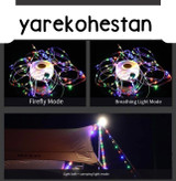 چراغ چادر ریسه ای شارژی مدل YD-2314