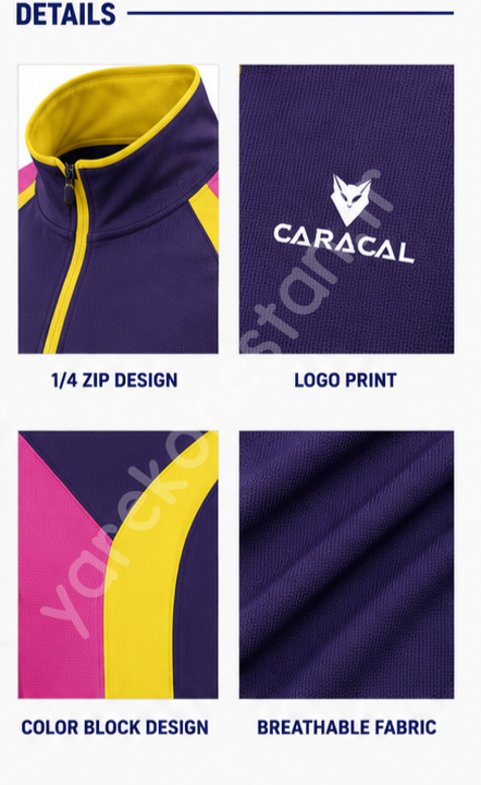 بلوز - تی شرت نیم زیپ کوهنوردی کاراکال CARACAL کد 3