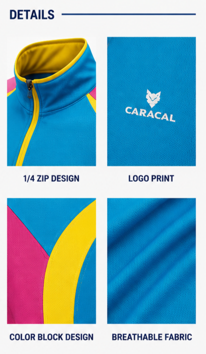 بلوز - تی شرت نیم زیپ کوهنوردی کاراکال CARACAL کد 2