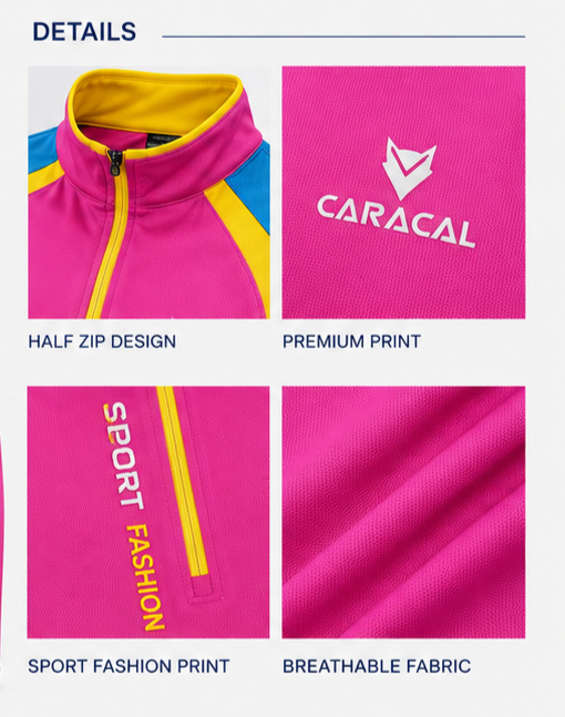 بلوز - تی شرت نیم زیپ کوهنوردی کاراکال CARACAL کد 1