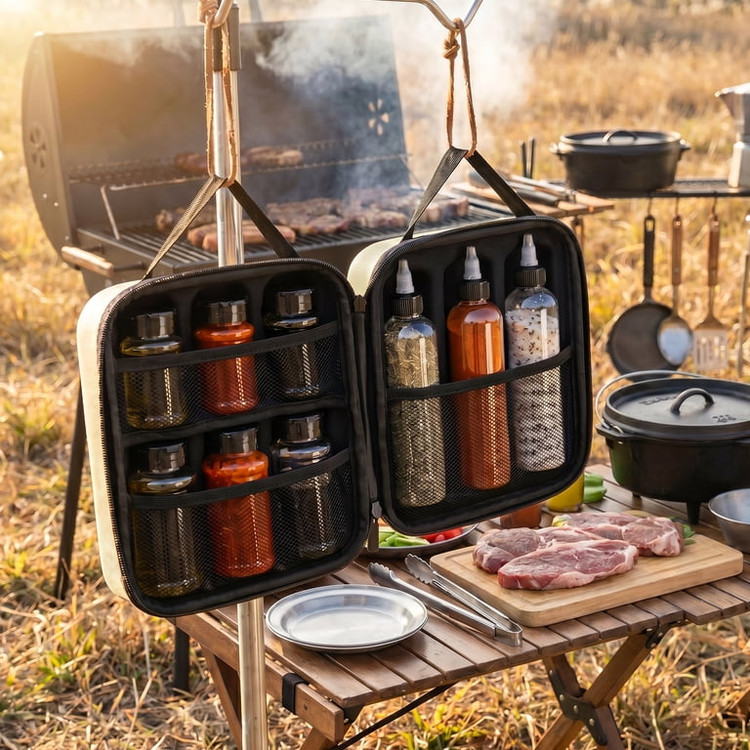 کیف ظرف چاشنی (جا ادویه ) با محفظه PET قابل حمل