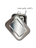 ظرف غذا ـ لانچ باکس+(نمک پاش،فلفل پاش) تمام استیل SUS304 حجم 850 ml